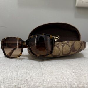 Coach Brown Tortoise Sunglasses